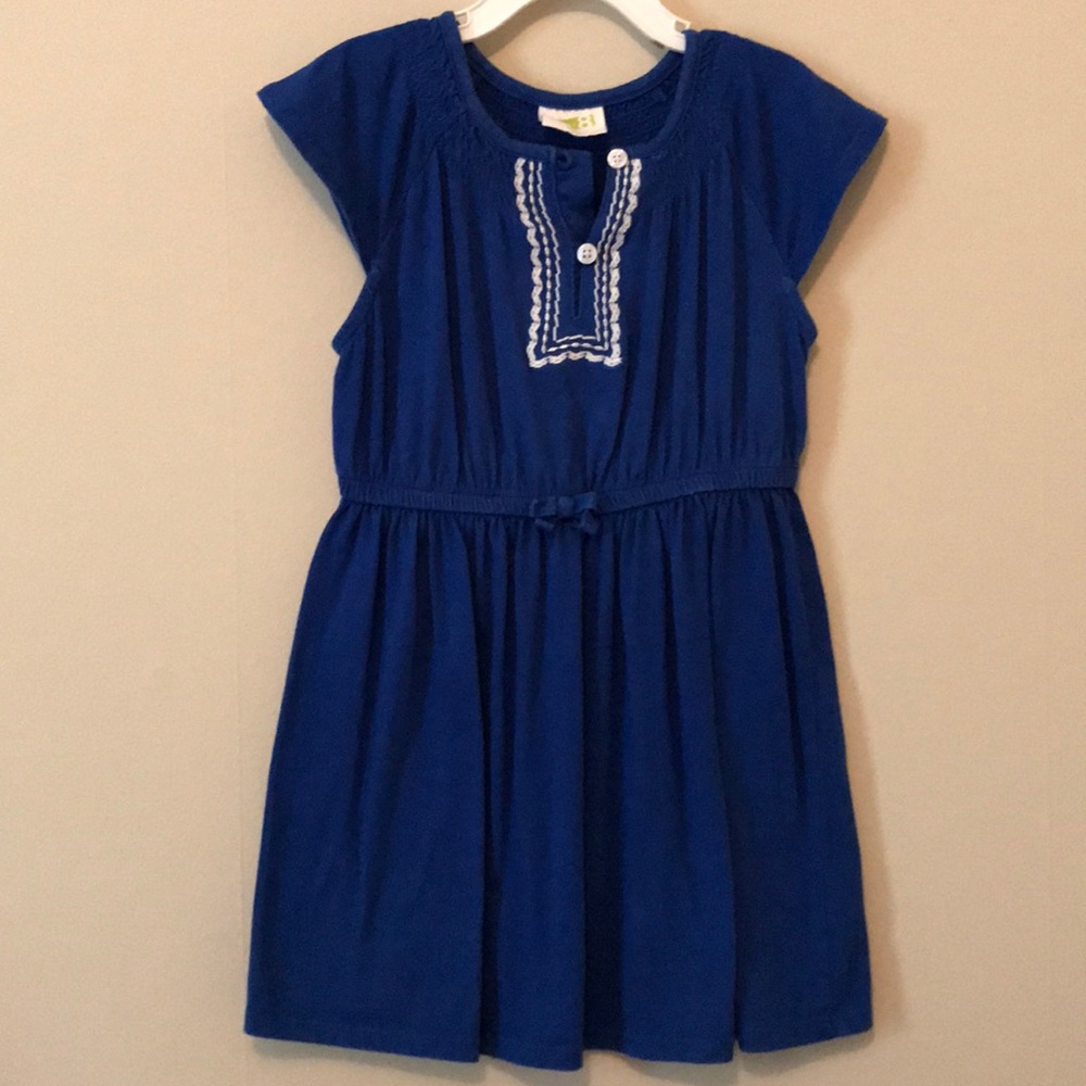 Crazy 8 Girls Size 5T Blue Dress EUC